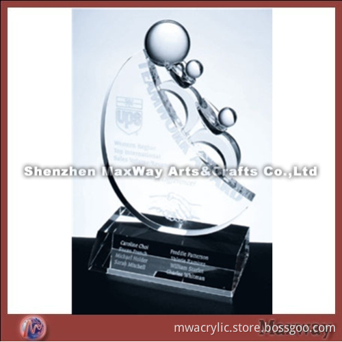 Transparent Water Acrylic Award
